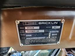 1975 Bricklin SV-1 VIN 0000031bx5s002427 tag 9ENX634