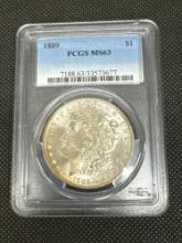 PCGS MS63 1889 Morgen Silver Dollar