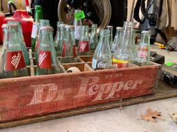 bottles in Dr Pepper case