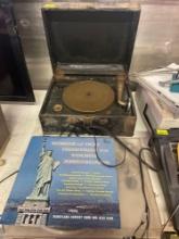 RCA Victor Orthophonic portable record player.