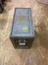 Large Antique Steel Ammo Can with Lid