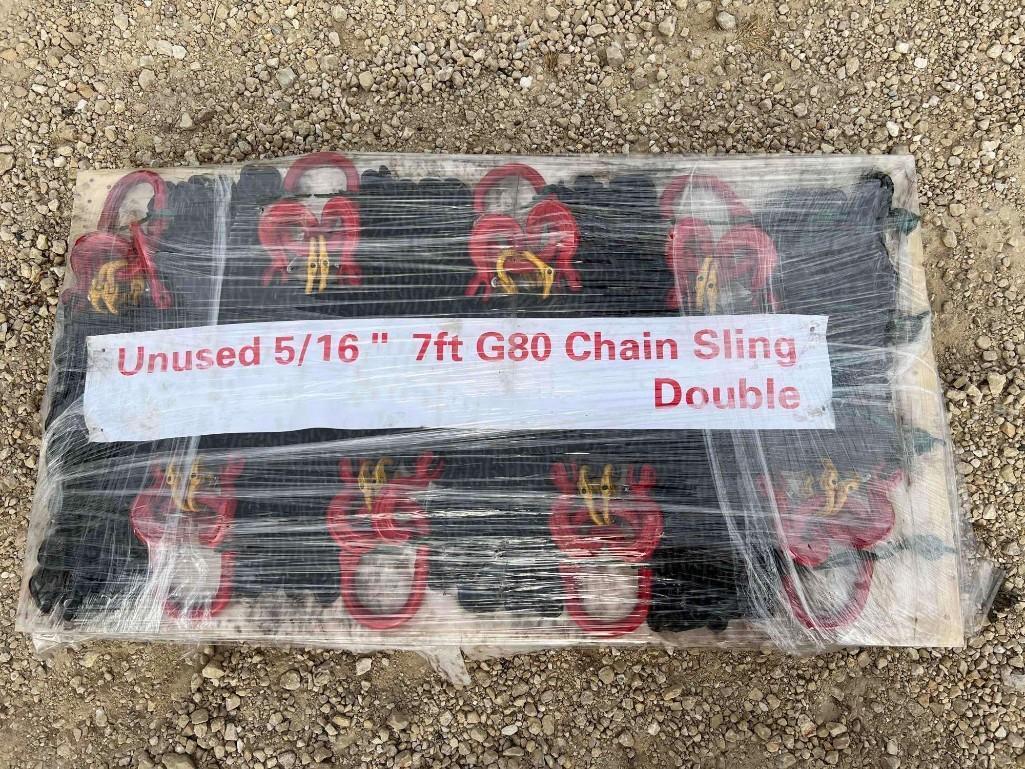 Greatbear 5/16" 7ft G80 Double Legs Lifting Chains