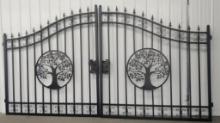 14ft Bi-Parting Iron "Tree" Gate