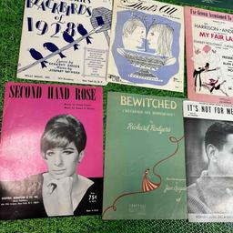 vintage song sheets