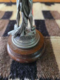 Pewter Indian Statue