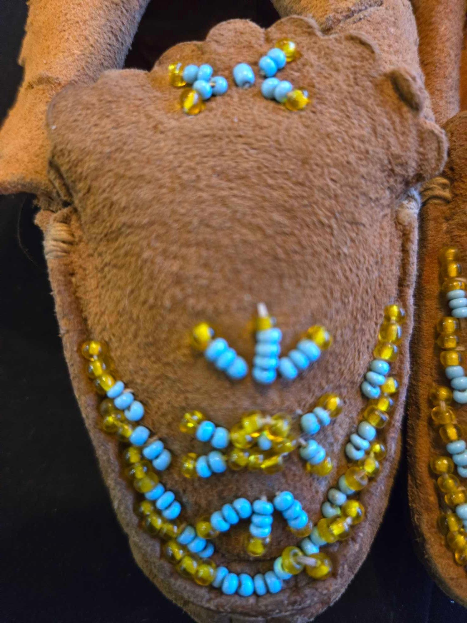 Native American Beaded Moccasins