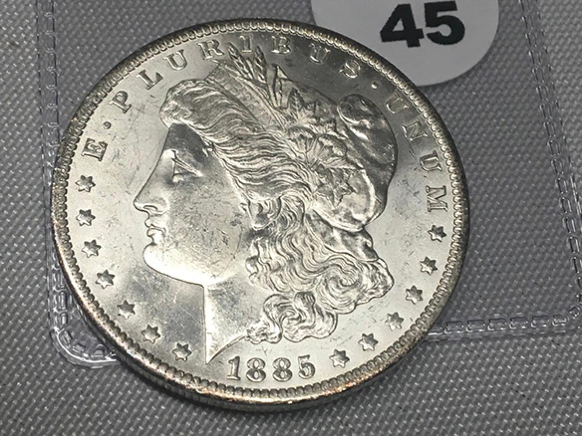 1885-O Morgan Dollar, UNC