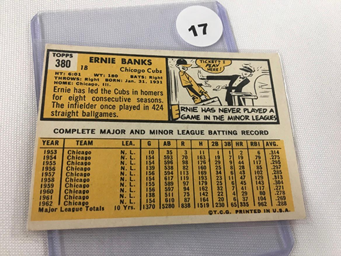 1963 Topps Ernie Banks #380