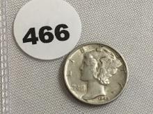 1942-S  Mercury Dime VF