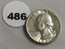 1957 Washington Quarter GEM/BU