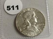 1962 Franklin Half dollar UNC