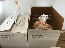 (24) 750 ML. Bottles w/ Cork, NEW IN BOX