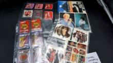 1984 R&R Postcards, Stickers (Including 4 Michael Jackson Gum Wrappers)