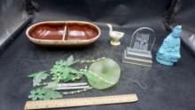 Divided Tray, Windchime, Figurines & America Piece