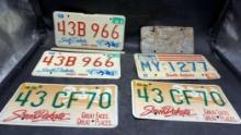 6 - South Dakota License Plates