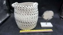 Braided Basket & Decorative Piece