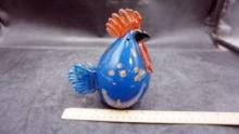 Chicken Blown Glass Figurine (Chipped)