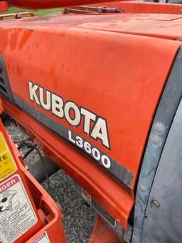 Kubota L3600 Tractor - 1717 hours - 2wd - Glide Shift Transmission - Runs