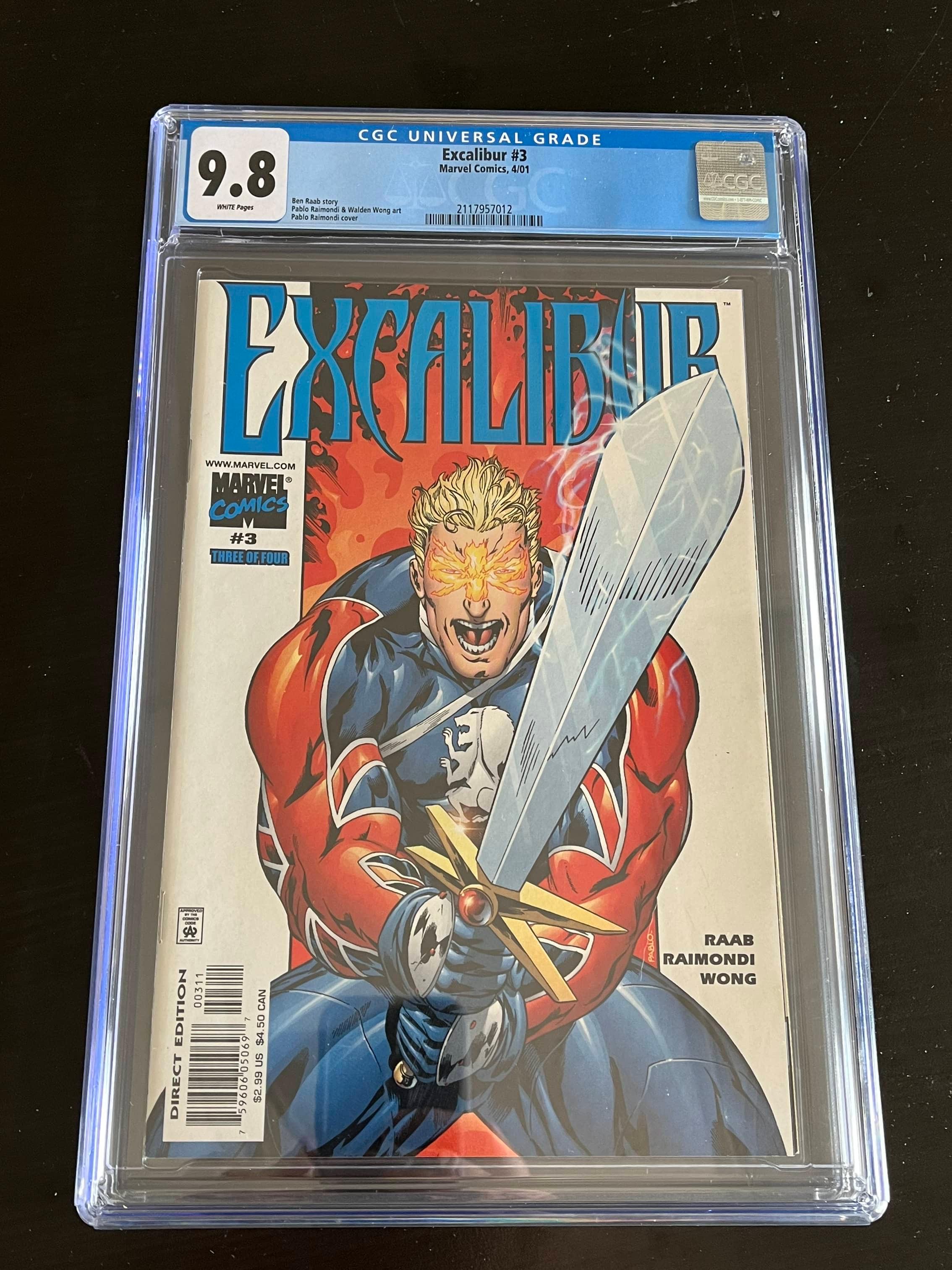 Excaliber #3/Marvel Comics 2001 CGC 9.8