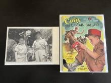 1950's Captain Gallant TV Show Photo and Coloring Book