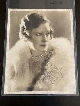 Large Signed Stage Actress Grace LaRue Photo