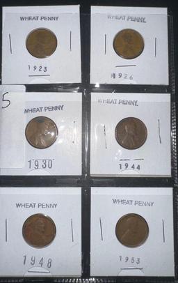 Wheat Pennys 1923-1958