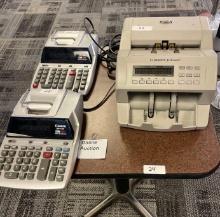 Money Counter, Printing Calculator, and Table