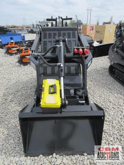 AGT KTT23 Mini Skid Steer Track Loader, 739cc Engine, Rubber Tracks, Quick Attach 32" Smooth Bucket,