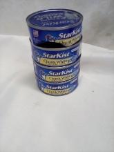 Qty. 4 Dented Cans Starkist Wild Caught Chunk Tuna 5 Oz Each
