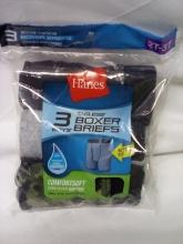 Hanes Boxer Brief 2T-3T, 3 pack