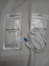 2 Pairs of Lightening Plug (iPhone) Earbuds