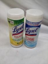 2 Rolls of Lysol Fresh Citrus Scent Disinfecting Wipes