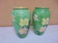 Vintage Matching Pair of Royal Winton Grim Wades Vases