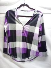 Purple Black and white, Size Small