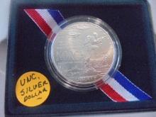 1991 Korean War Memorial Uncirculated Silver Dollar