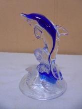 Beautiful Art Glass Dolphin