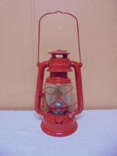 Red Metal Oil Barn Lantern
