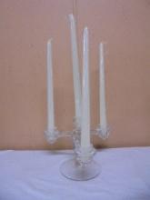 Beautiful 2pc Crystal 4 Candle Candle Candle Holder