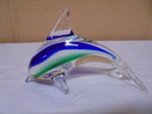 Beautiful Art Glass Dolphin