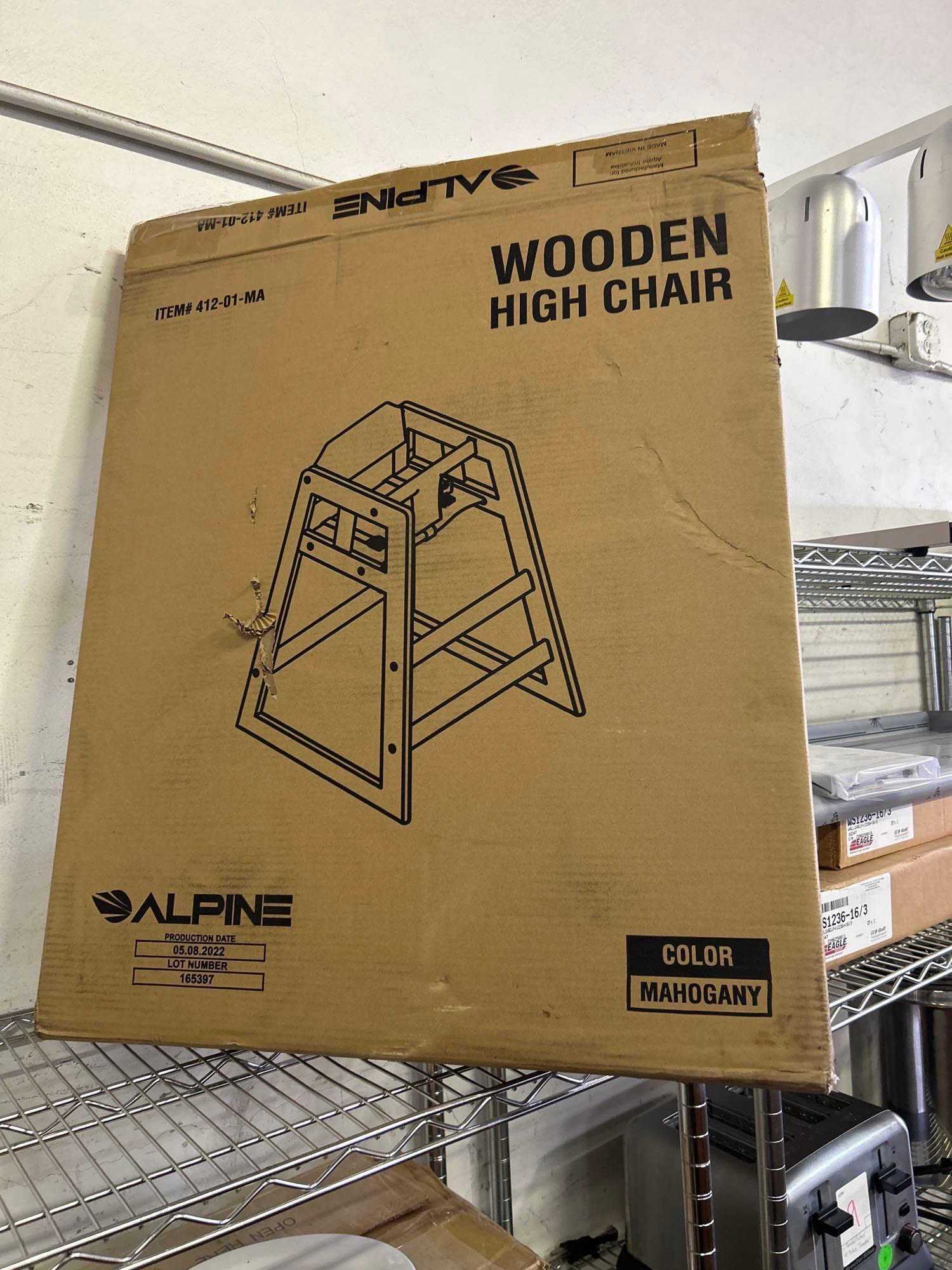 Winco and Alpine Wood High Chairs
