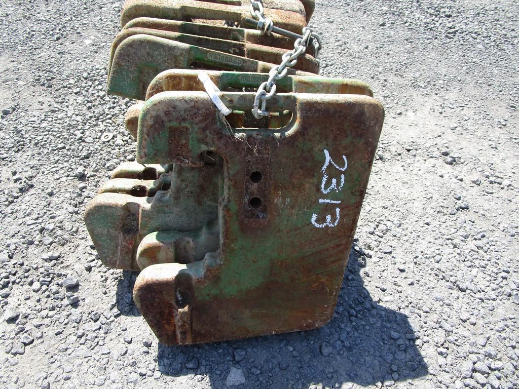 10) JD TRACTOR WEIGHTS