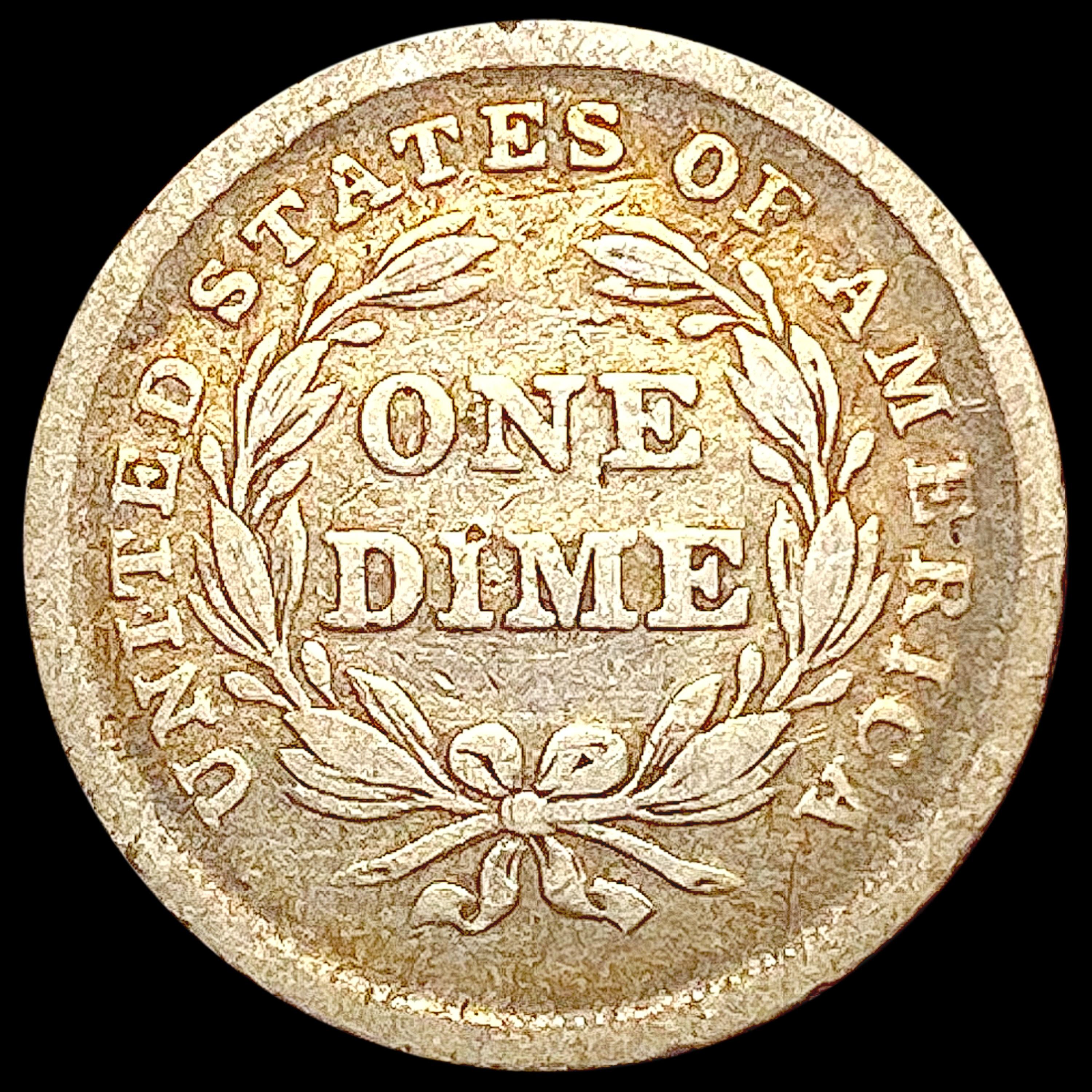 1838 Seated Liberty Dime LIGHTLY CIRCULATED