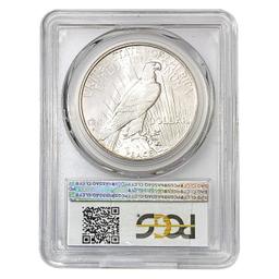 1926-S CAC Silver Peace Dollar PCGS MS65