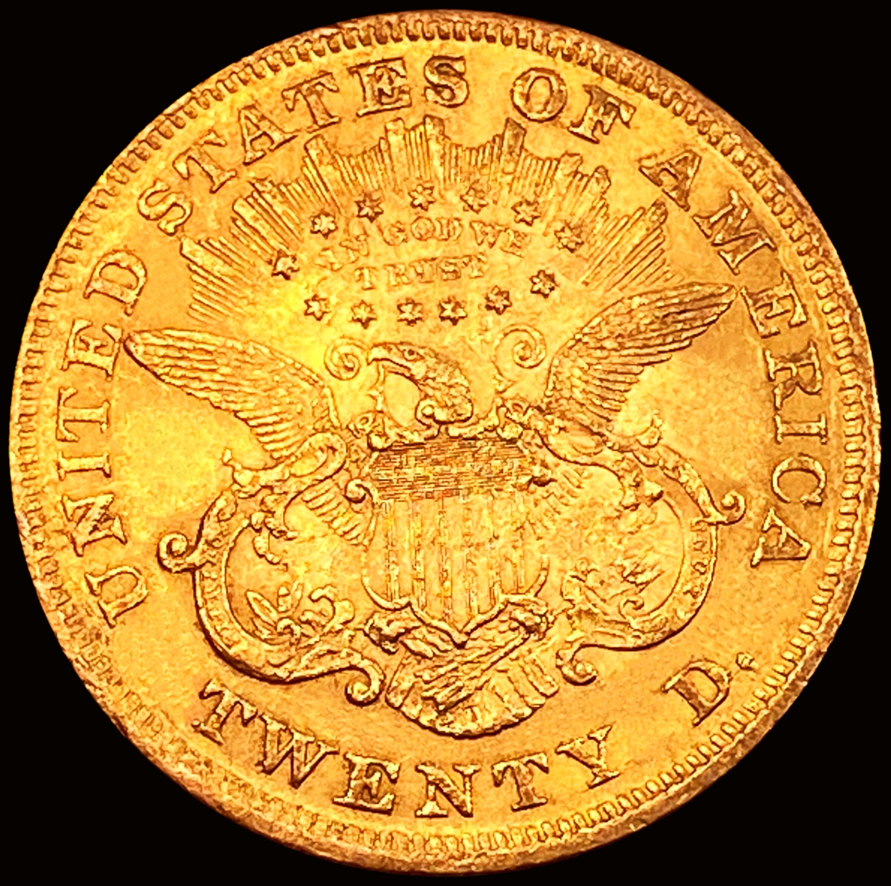 1873 Closed 3 $20 Gold Double Eagle UNCIRCULATED