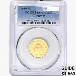 1989-W .2419oz. Gold $5 Congress PCGS PR69 DCAM