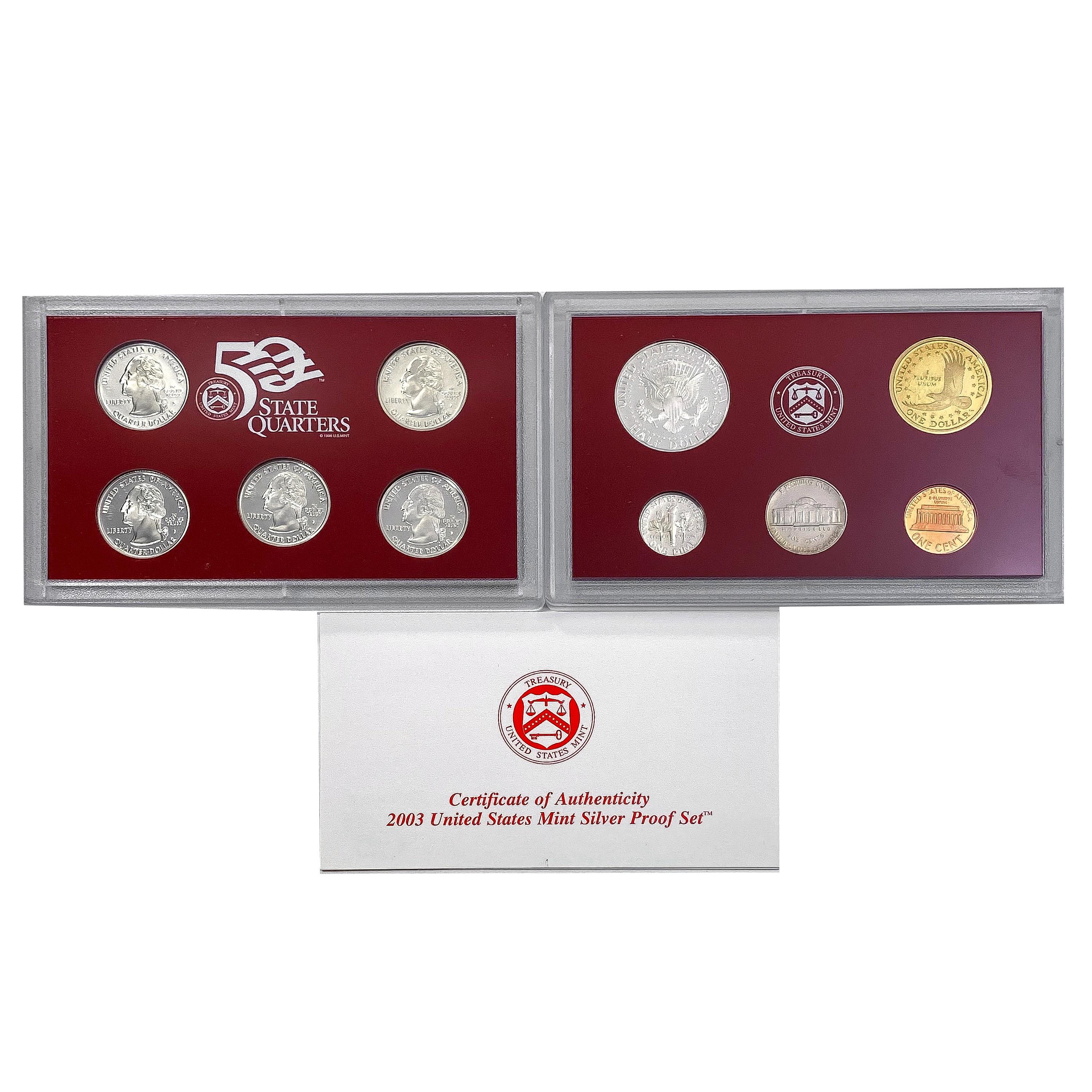 2003-2005 Silver US Proof Sets [30 Coins]