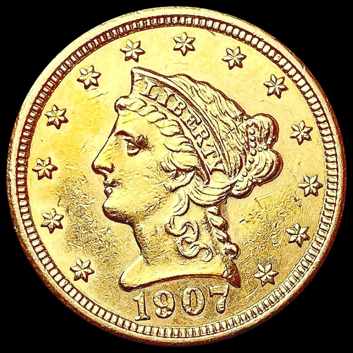 1907 $2.50 Gold Quarter Eagle UNCIRCULATED