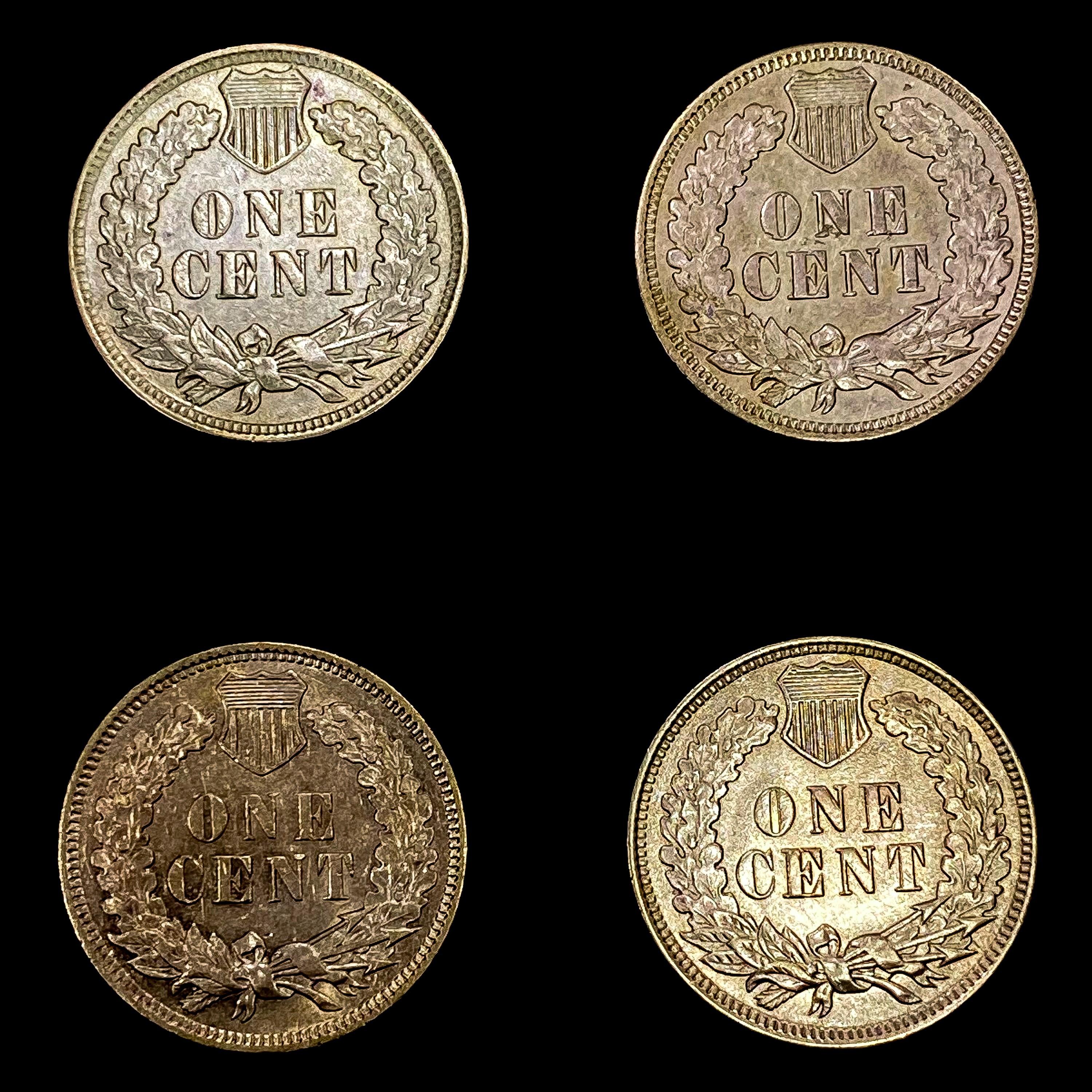 [4] US Indian Head Cents [1905, [3] 1906] HIGH GRA