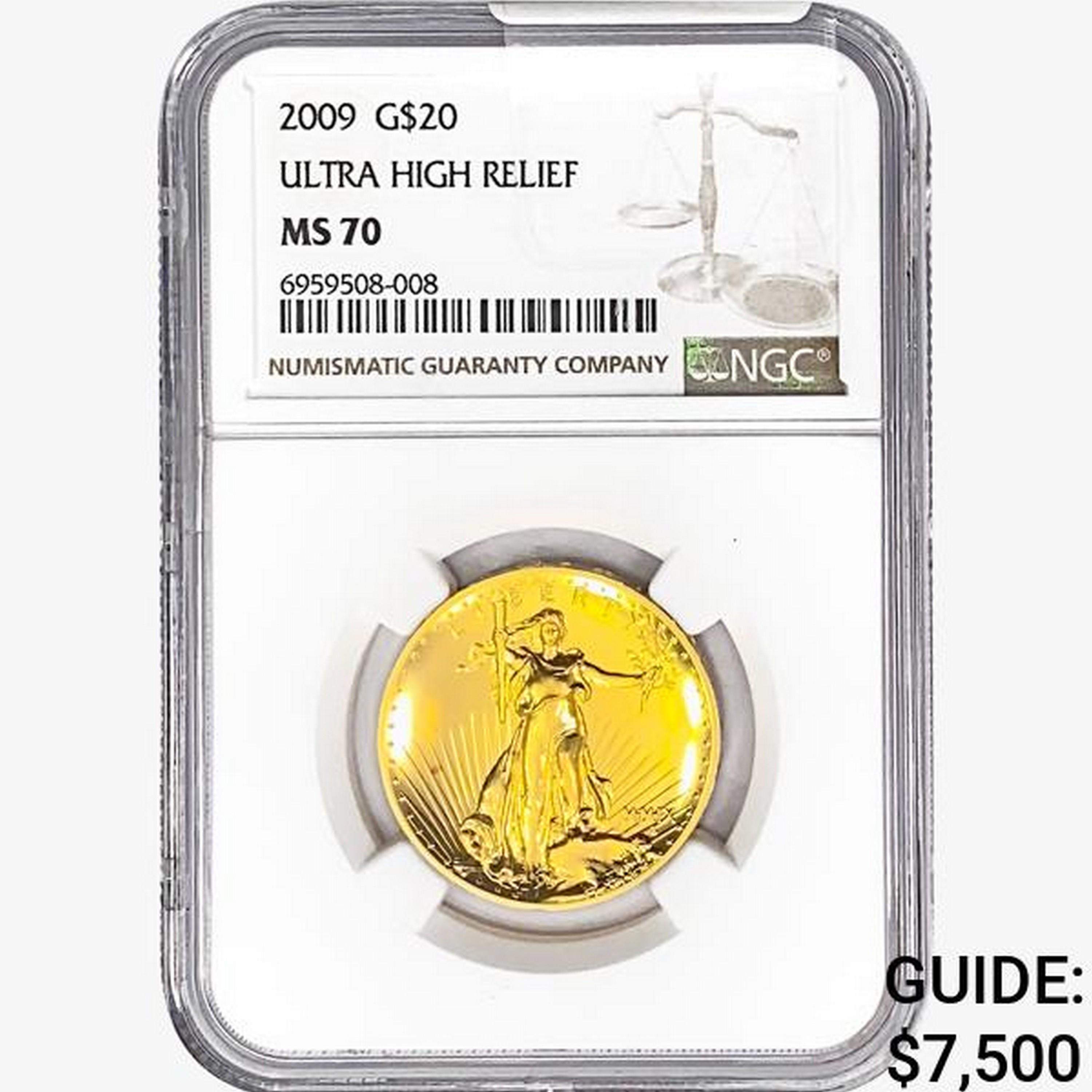 2009 $20 1oz. Gold NGC MS70 UHR