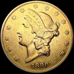 1890-S $20 Gold Double Eagle UNCIRCULATED
